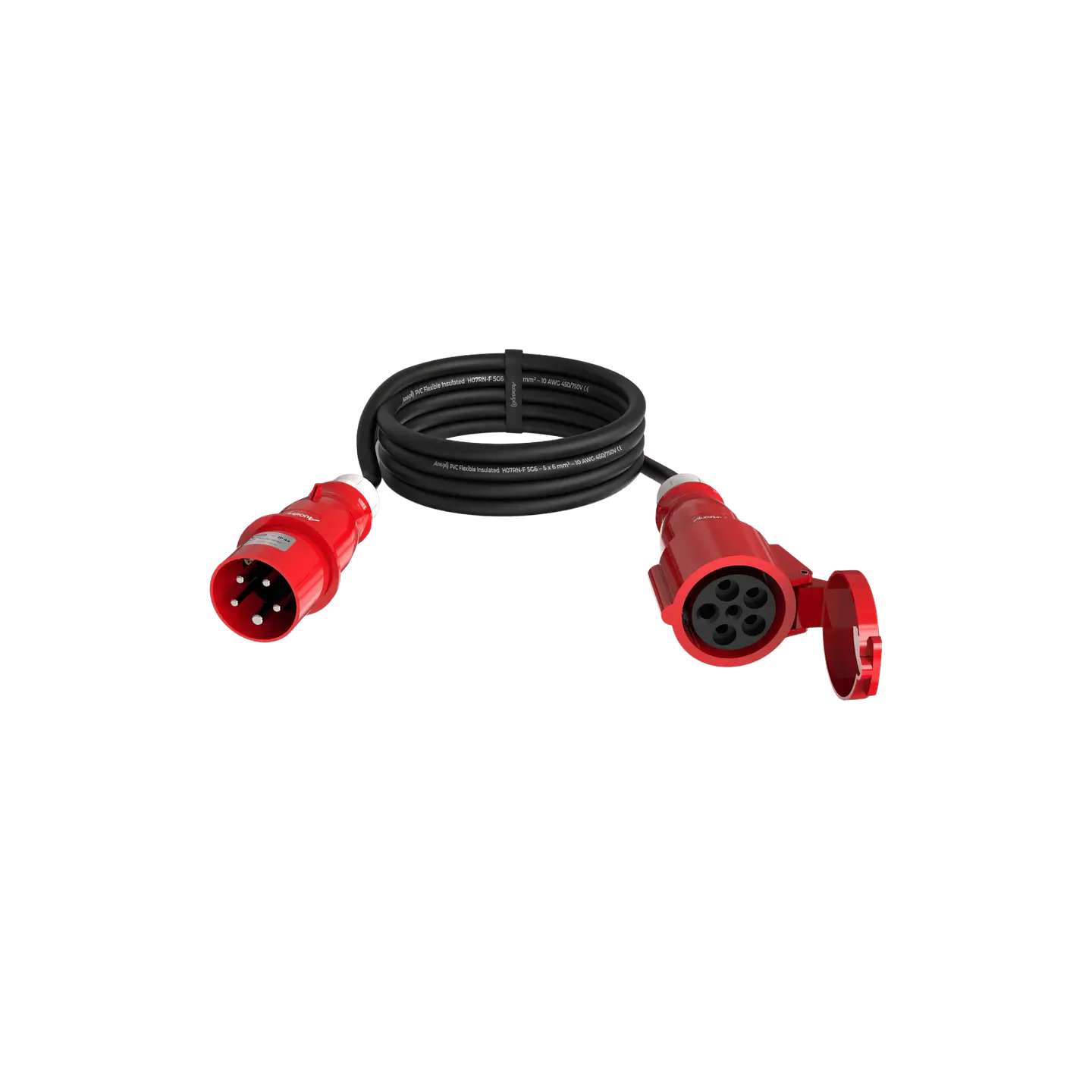 Audibax CEE1000-60-5P CEE Cable 32A 5p macho para 33A 5p fêmea 10 m 1