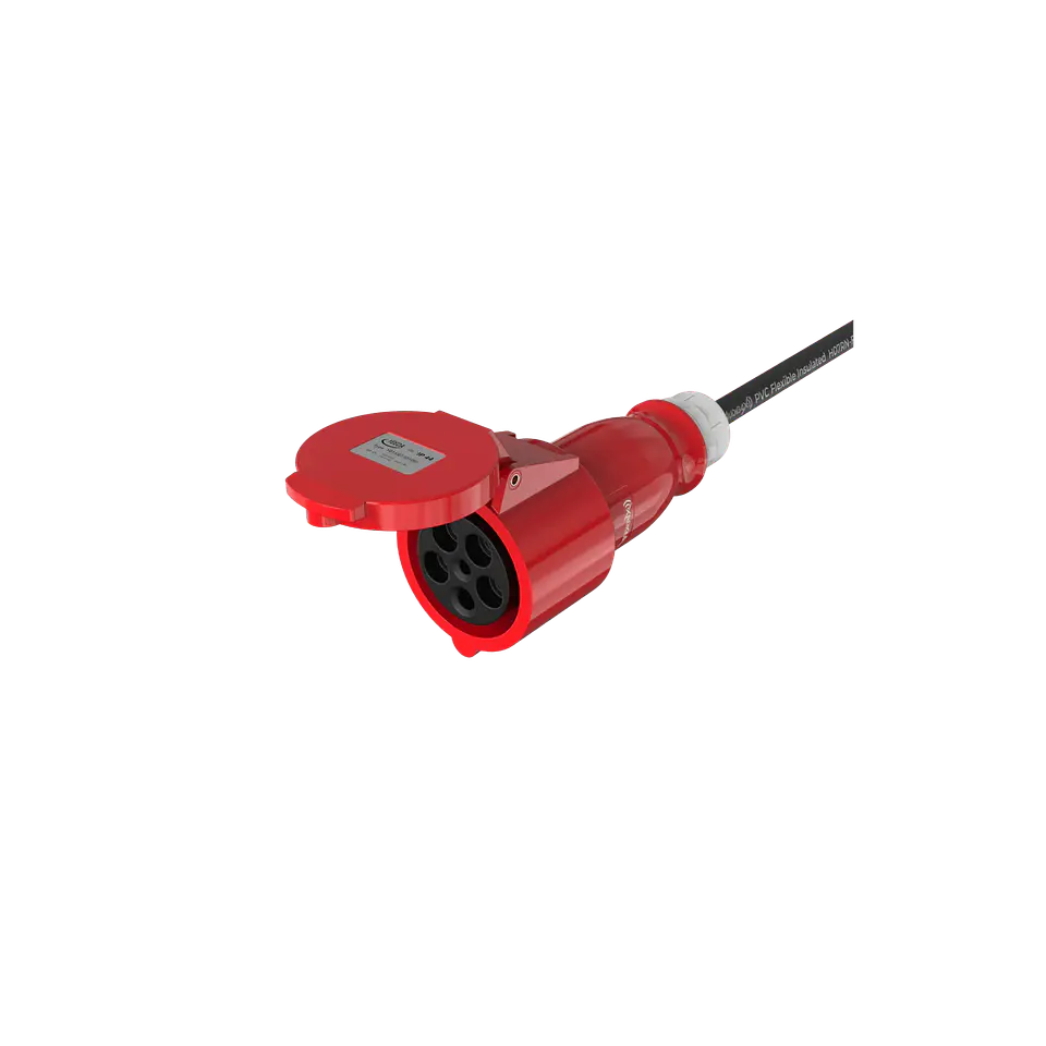 Audibax CEE500-25-5P CEE Cable 16A 5p macho para 16A 5p fêmea 5p 5 m 3