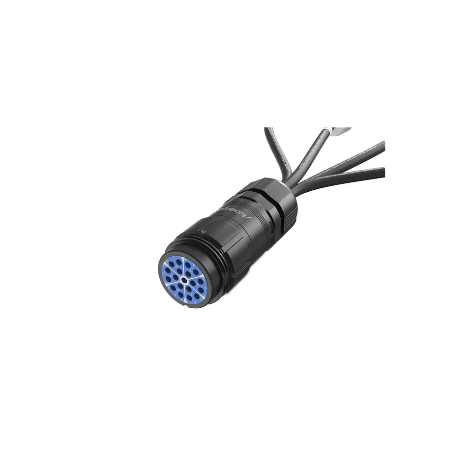 Audibax A-SCP-F-4CEE4P-M-25 Socapex Cable 19p Fêmea para 4x CEE 16A 4p Macho 0,5 m 4