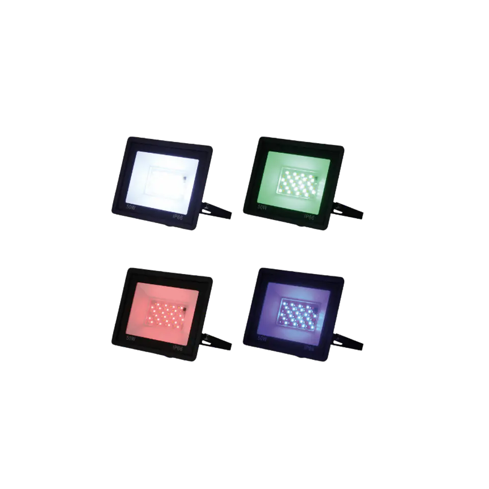 Projetor LED RGBW com controle remoto 30W 5