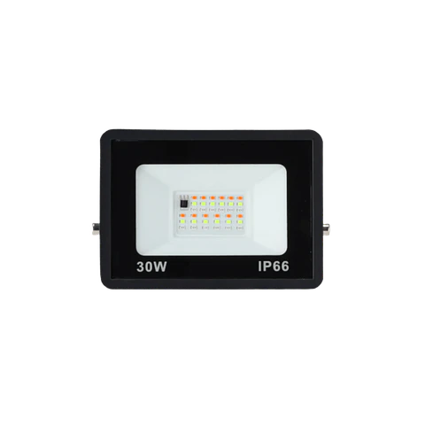 Projetor LED RGBW com controle remoto 30W