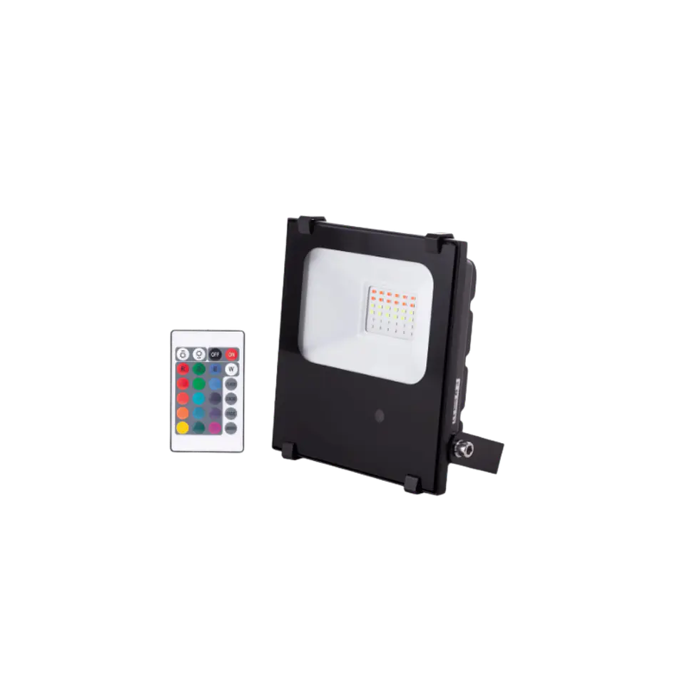 Projetor LED 20W Refletor IP65 RGB Controle Remoto 40.000H 1