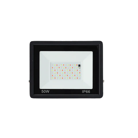Projetor LED RGBW com controle remoto 50W