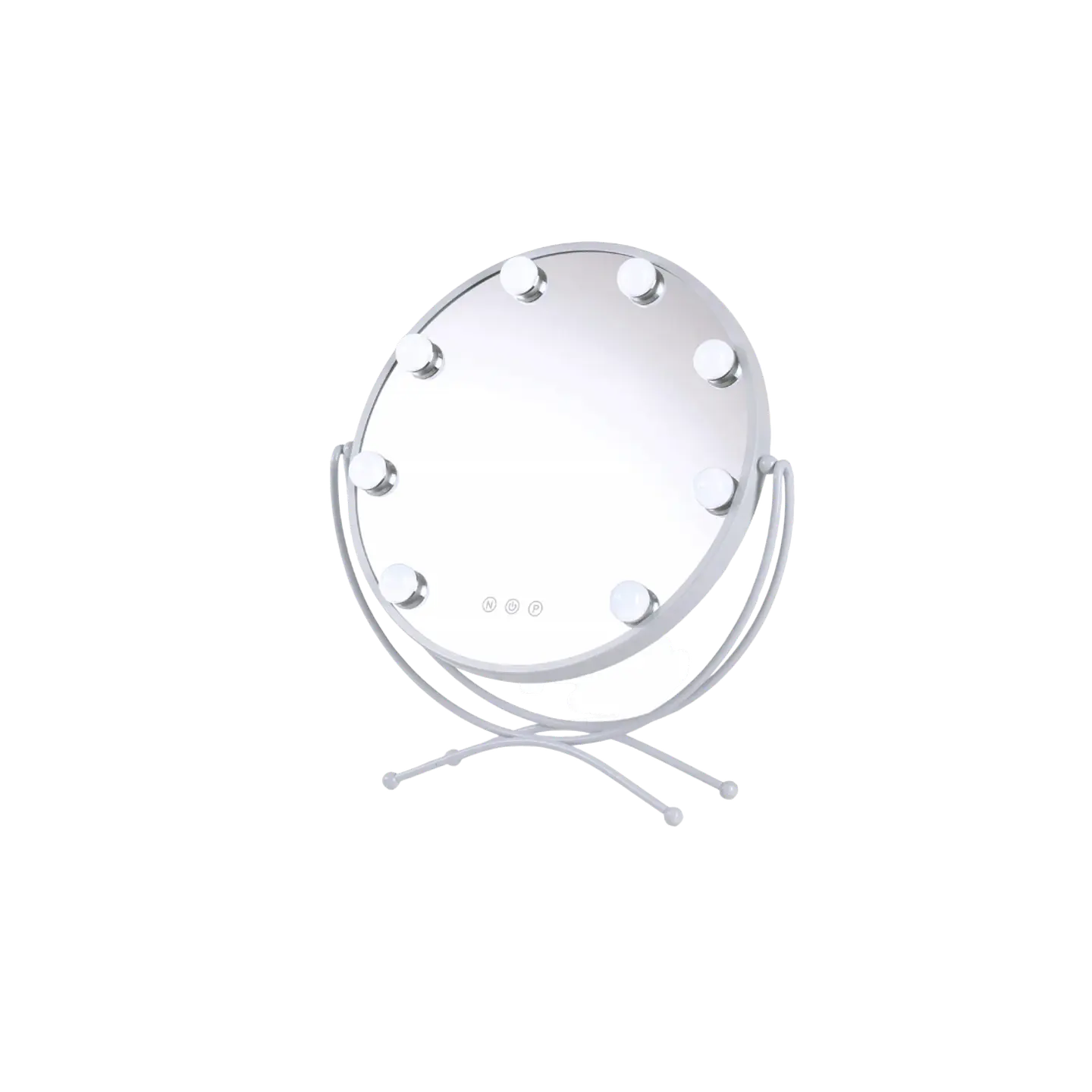 Espelho de Maquilhagem Iluminado LED 48X43Cm Branco 1