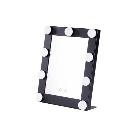 Espelho de Maquilhagem Iluminado LED 25X29Cm Preto