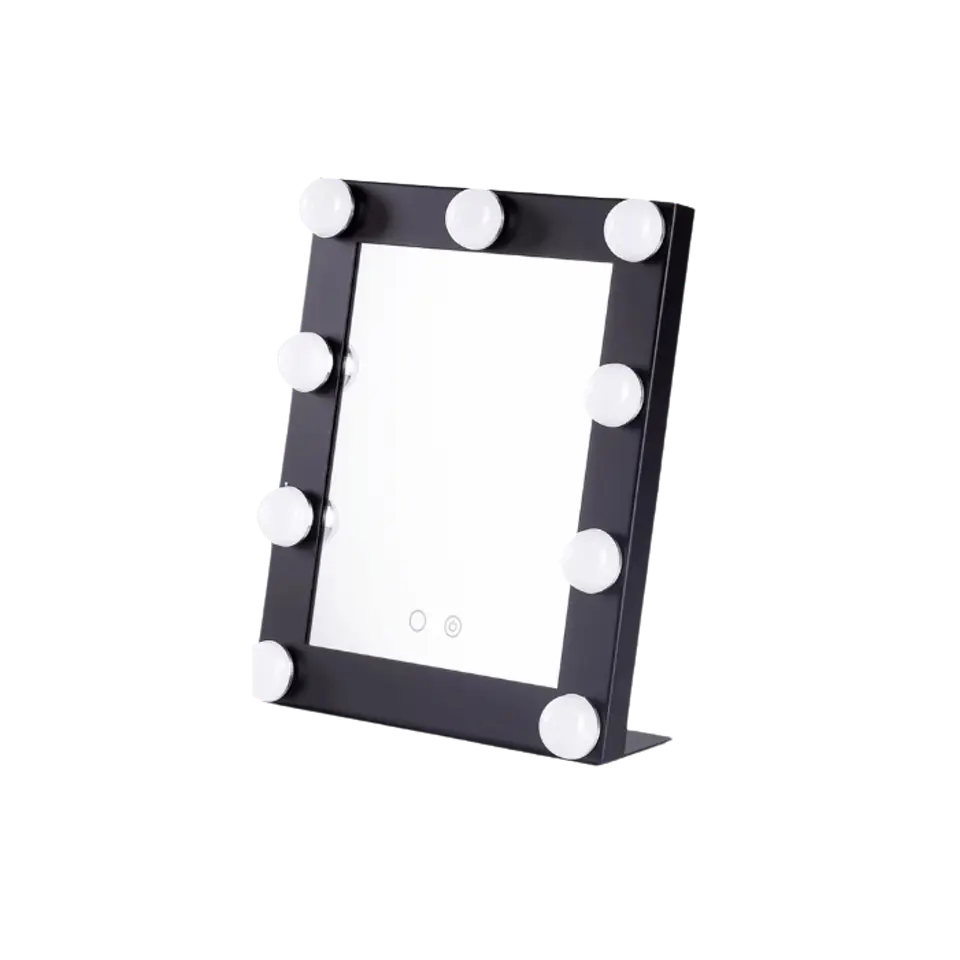 Espelho de Maquilhagem Iluminado LED 25X29Cm Preto 1