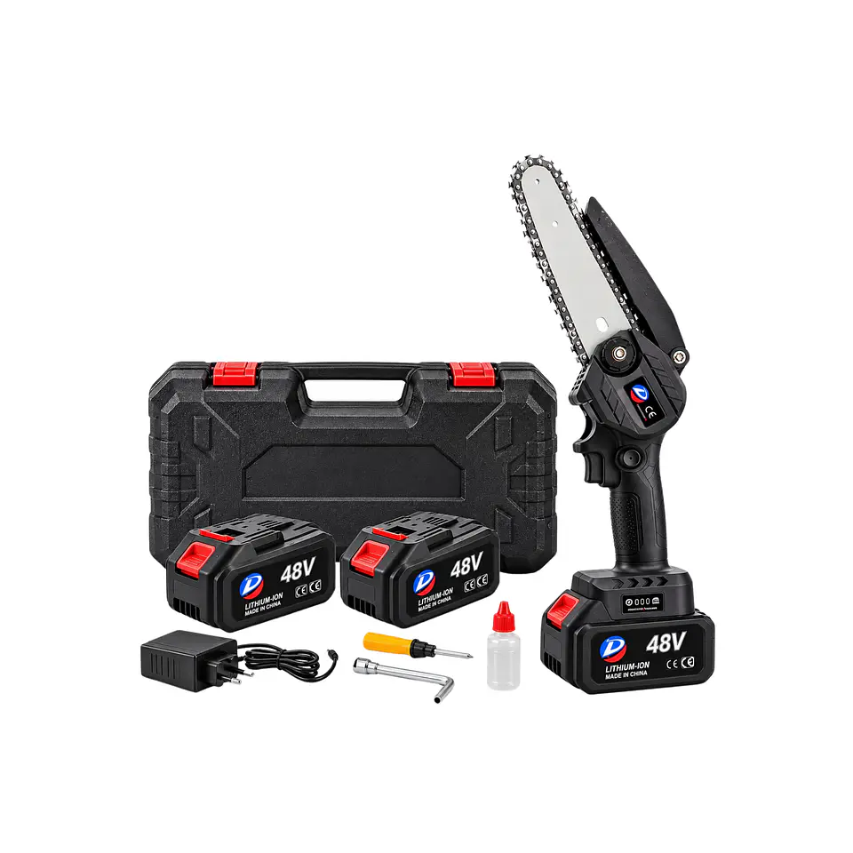 Serra Podadora Elétrica a Bateria 48V – Inclui 2 Baterias + Mala 1