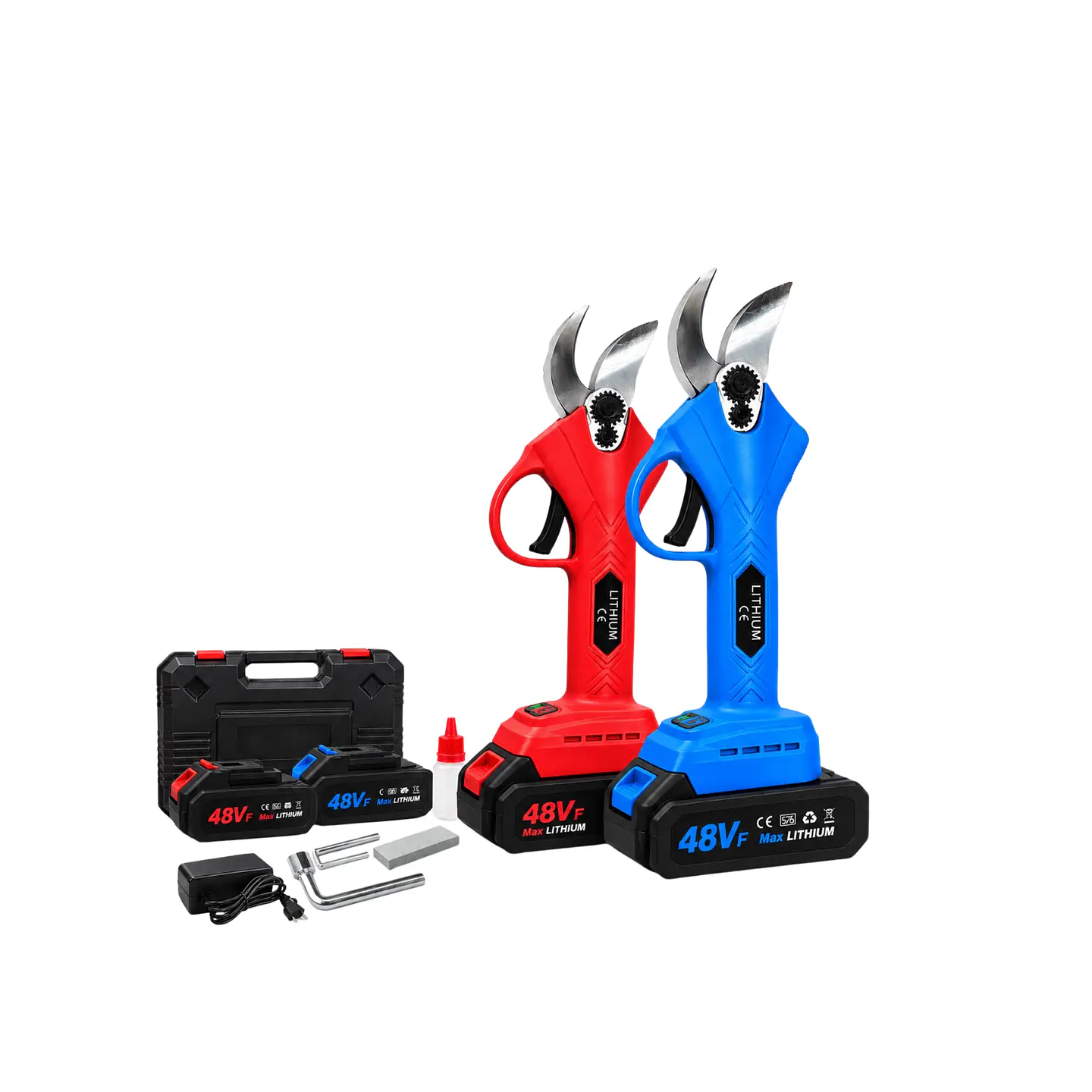 Tesoura de Poda Elétrica Sem Fios 48V + 2 Baterias + Mala de transporte (Motor Brushless / sem escovas) 1