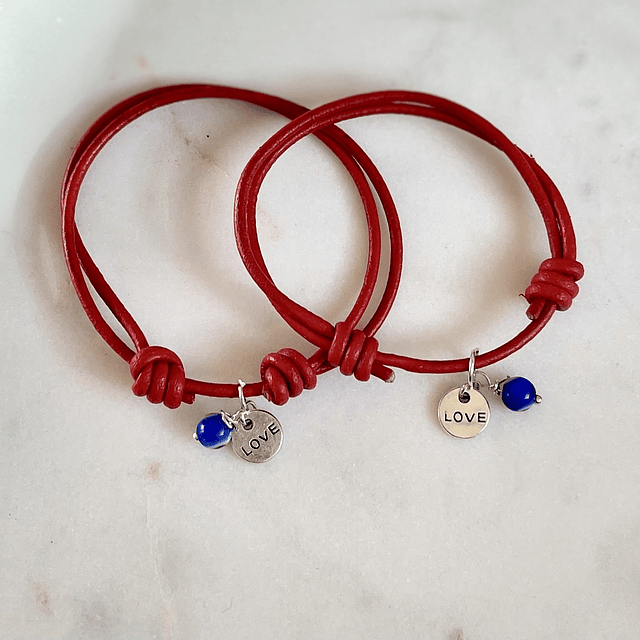 Pack Pulsera Hilo Rojo Ojito Turco 