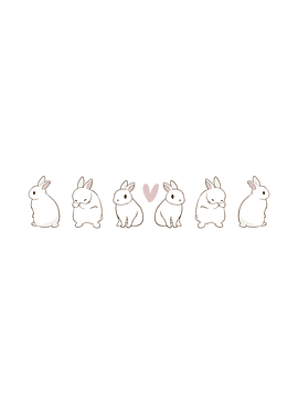 Taza enlozada - Conejos