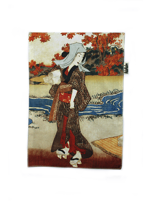 Banderín Cuadrado mujer Japonesa