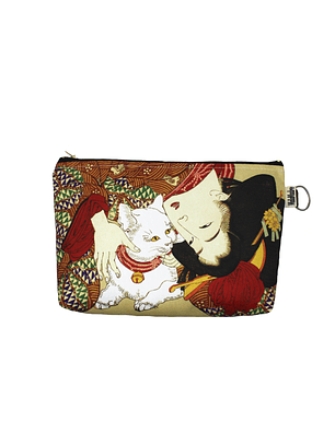 Estuche/Cosmetiquero Gatito blanco