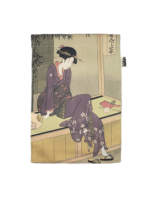 Banderín Cuadrado Geisha en lila