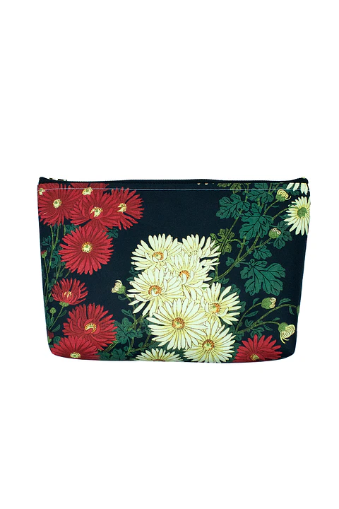 Estuche/Cosmetiquero Crisantemos y agua corriente