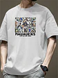 Heavyweight Pure Cotton Summer New Style War  Knight Trendy Brand Short Sleeve T-Shirt Men's Loose Versatile INS Trendy ... - Thumbnail 3