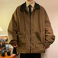 American Style Vintage 2026 Men Bomber Jacket Windbreakers Zipper Coats Autumn Loose Cargo Outwear - Thumbnail 4