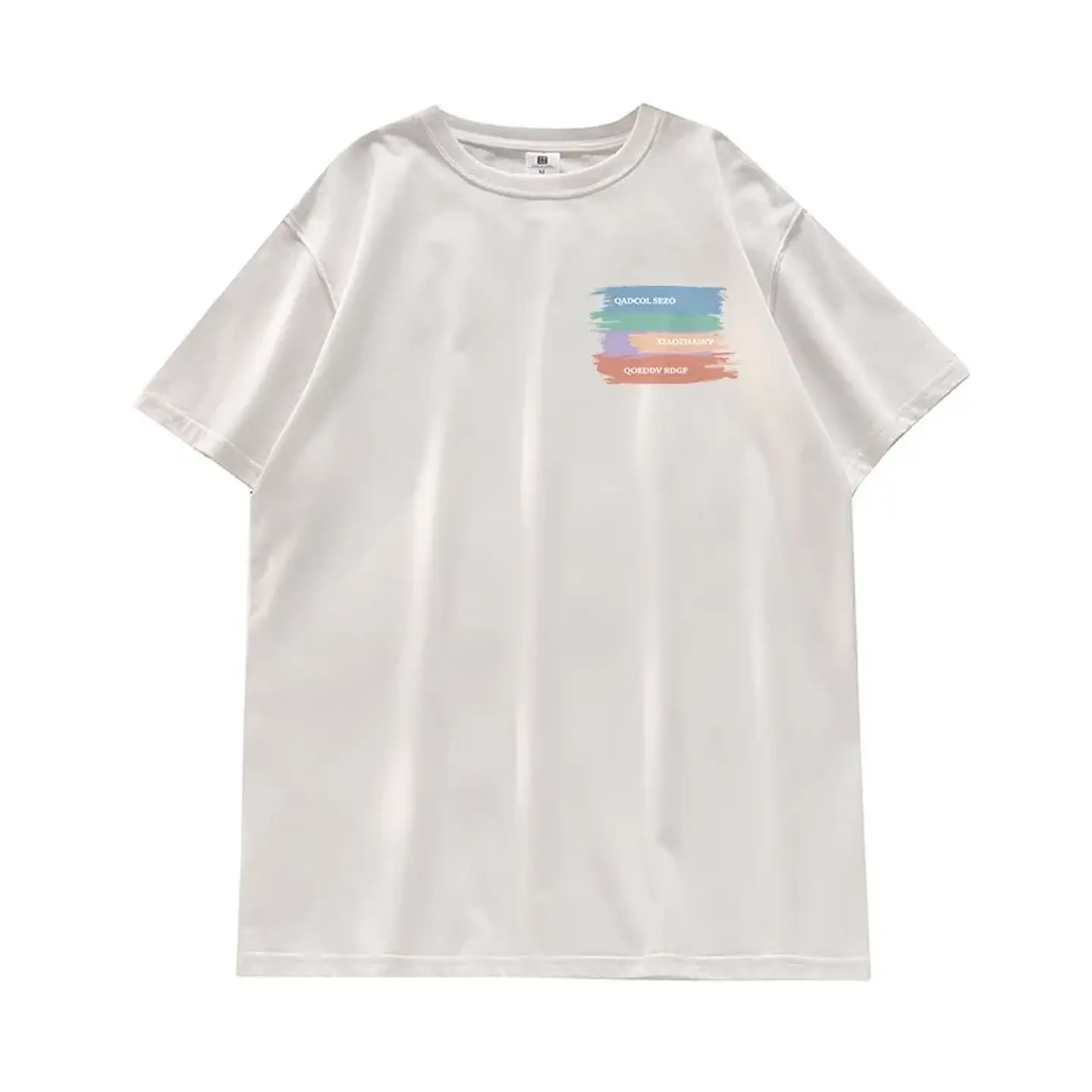 Summer Short Sleeve T-Shirt Unisex Pure Cotton Fashion Brand Heavyweight for Overseas Orders Tailored Fit Men's Women's Top 5