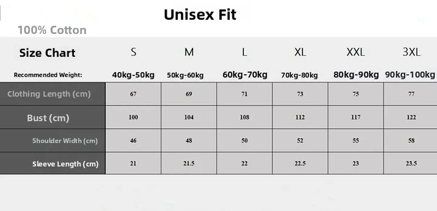 Summer Short Sleeve T-Shirt Unisex Pure Cotton Fashion Brand Heavyweight for Overseas Orders Tailored Fit Men's Women's Top 6