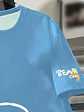 Summer men's round neck breathable T-shirt with cartoon bear print pattern suitable for daily and weekend gifting to friends - Thumbnail 6