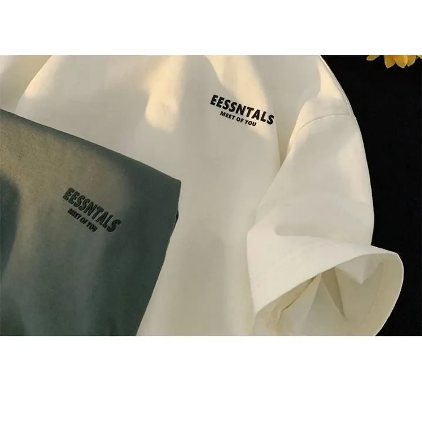 2026 Summer Men's Oversized Letter Print Short Sleeve T-shirt Casual Loose Crew Neck Tee Streetwear Tops for Men 8