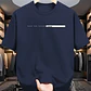 Summer men's 100% cotton casual loose fit large letter print round neck short sleeved T-shirt top High Street Unisex style - Thumbnail 15