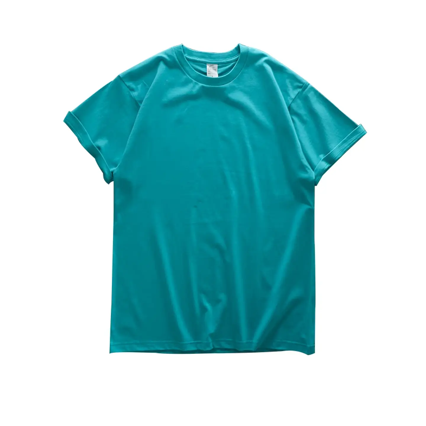 Dukeen 280gsm Oversized Heavy T-Shirt for Men Summer Short Sleeve Tee Cotton Solid Color Top Casual T Shirts One Piece 9