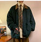 American Style Vintage 2026 Men Bomber Jacket Windbreakers Zipper Coats Autumn Loose Cargo Outwear - Thumbnail 13