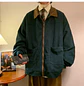 American Style Vintage 2026 Men Bomber Jacket Windbreakers Zipper Coats Autumn Loose Cargo Outwear - Thumbnail 14