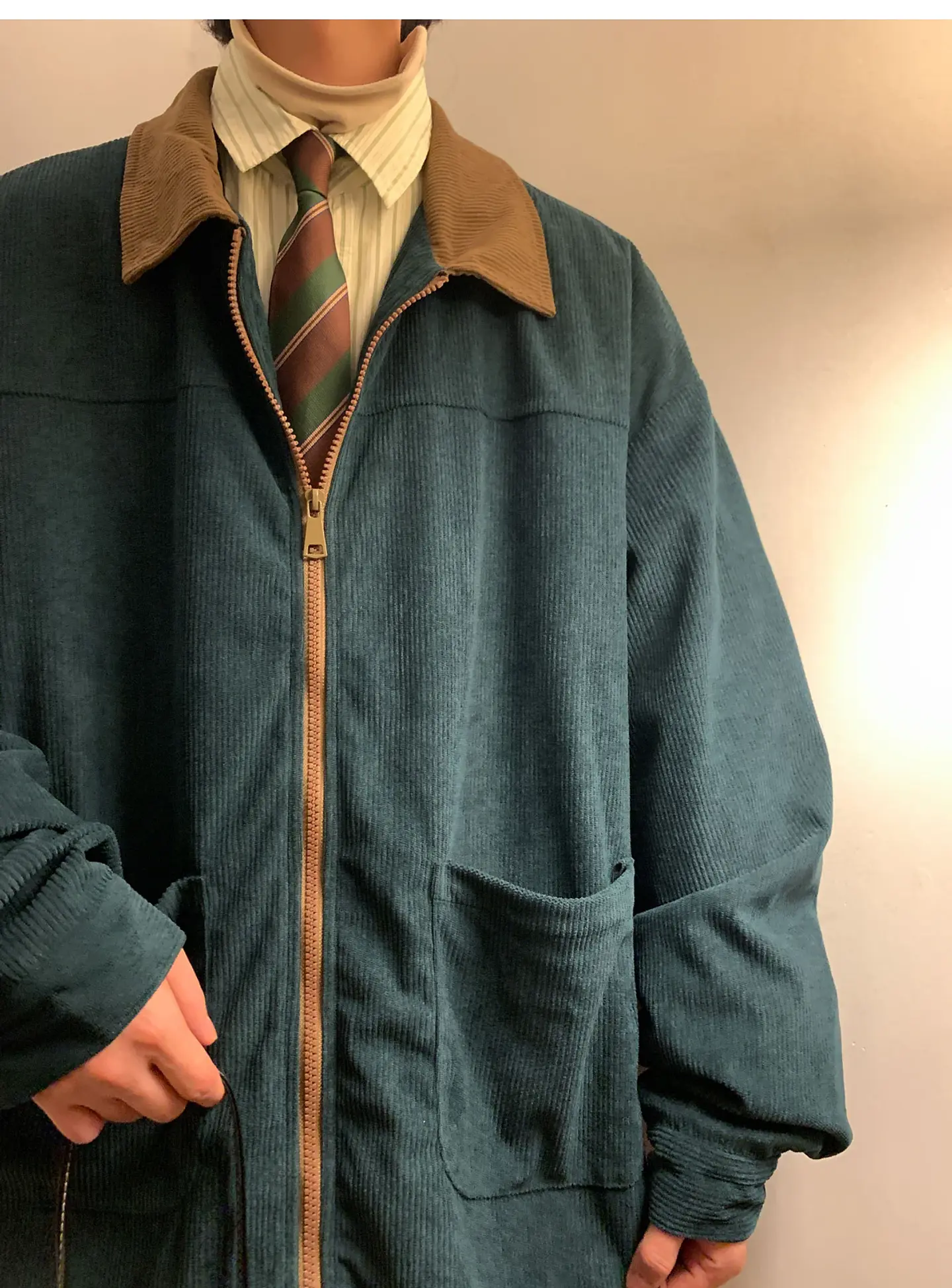American Style Vintage 2026 Men Bomber Jacket Windbreakers Zipper Coats Autumn Loose Cargo Outwear 17