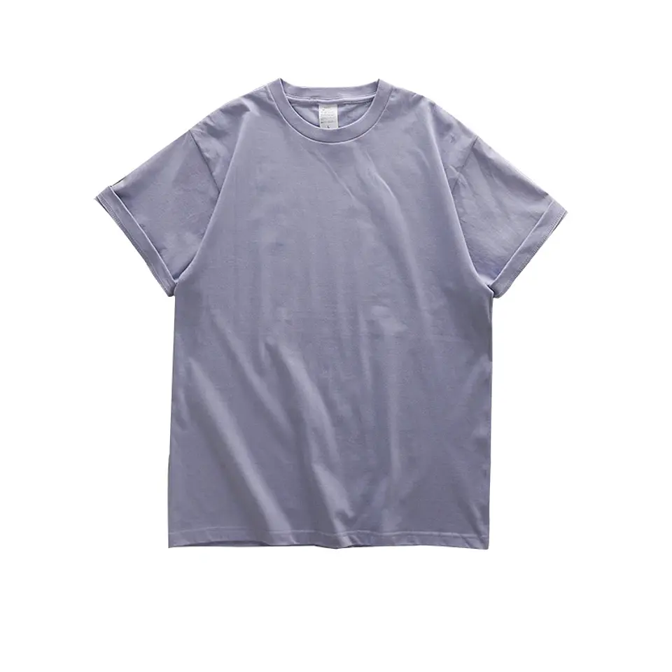 Dukeen 280gsm Oversized Heavy T-Shirt for Men Summer Short Sleeve Tee Cotton Solid Color Top Casual T Shirts One Piece 16