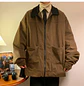 American Style Vintage 2026 Men Bomber Jacket Windbreakers Zipper Coats Autumn Loose Cargo Outwear - Thumbnail 20