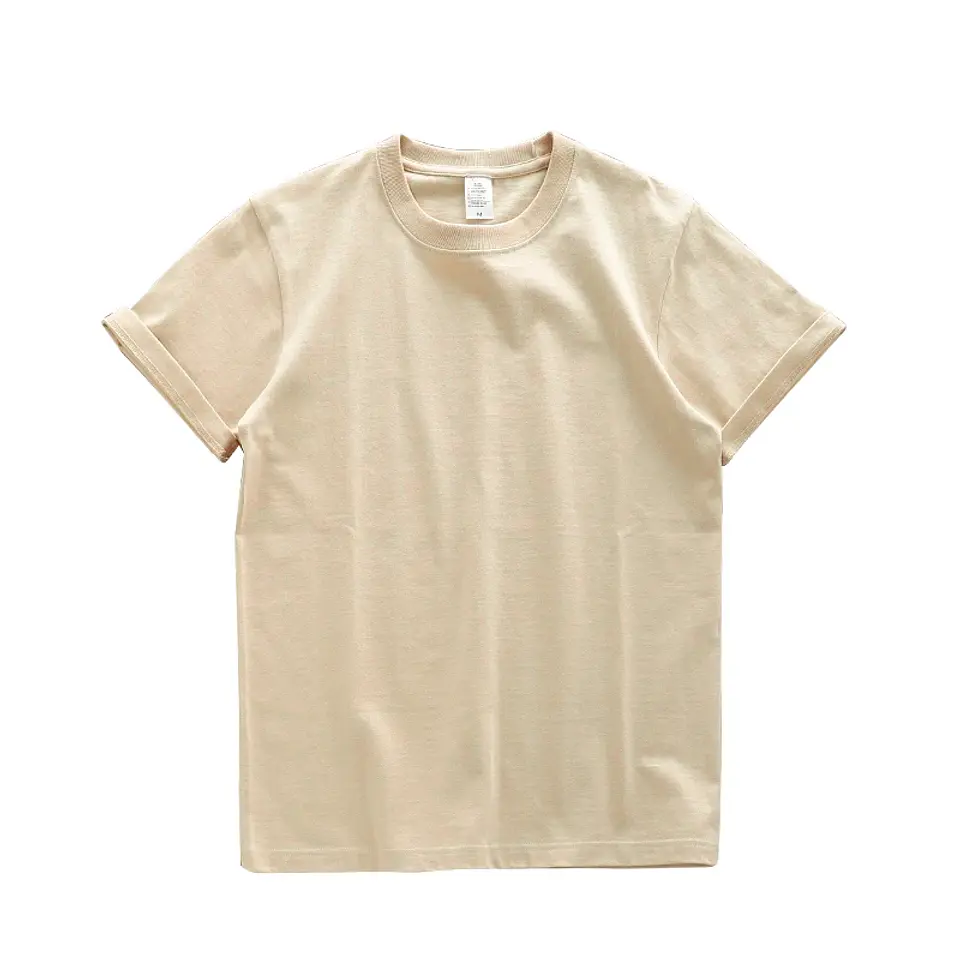 Dukeen 280gsm Oversized Heavy T-Shirt for Men Summer Short Sleeve Tee Cotton Solid Color Top Casual T Shirts One Piece 20
