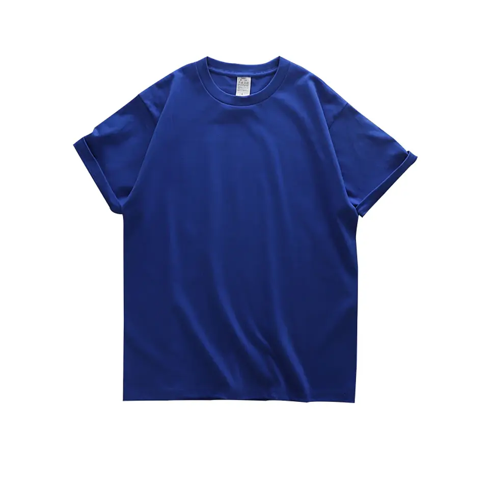 Dukeen 280gsm Oversized Heavy T-Shirt for Men Summer Short Sleeve Tee Cotton Solid Color Top Casual T Shirts One Piece 21