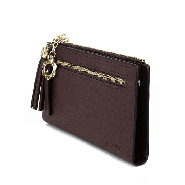 Billetera de mujer Chloe café Carven