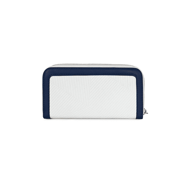 Billetera mujer Greta blanco y azul Carven Paris