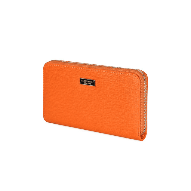 Billetera mujer Bessie naranja Kenneth Cole 