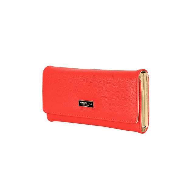 Billetera mujer Flap-Bessie roja Kenneth Cole 