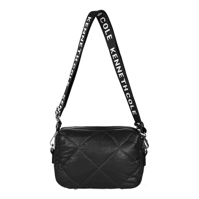 Cartera acolchada Peyton negra Kenneth Cole