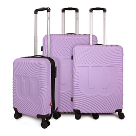 Set Maletas Denver Wilson S+M+L Purpura