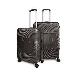 Pack 2 maletas M+L mediana y grande gris Denver Wilson