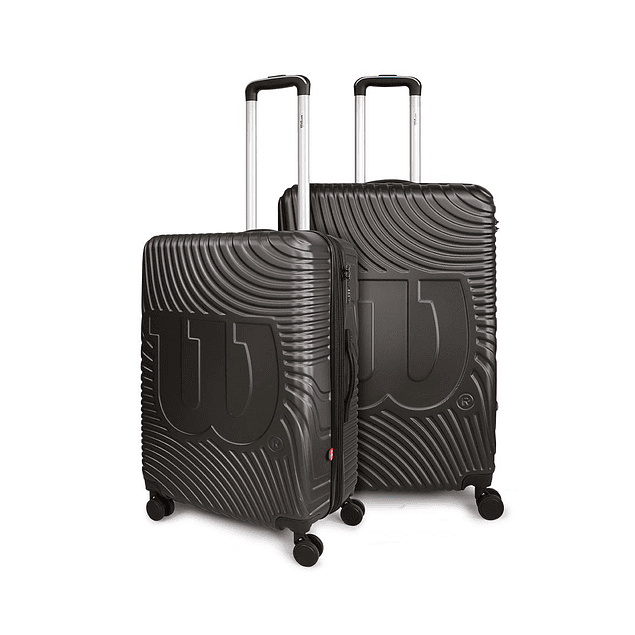 Pack 2 maletas M+L mediana y grande gris Denver Wilson