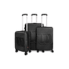 Set 3 maletas cabina S+M+L Denver negra Wilson