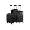 Set 3 maletas Rome cabina+mediana+grande negra Calvin Klein