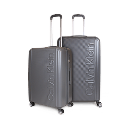 Pack 2 maletas Rome mediana 18kg + grande 23kg gris oscuro Calvin Klein