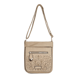 Bandolera Flower Beige 