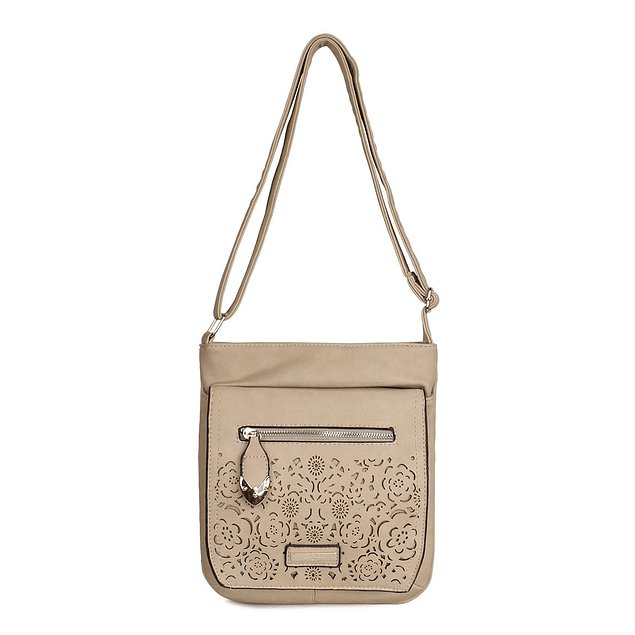 Bandolera Flower Beige 