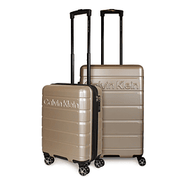 Pack 2 maletas Epic S cabina 10kg + mediana 18kg beige Calvin Klein
