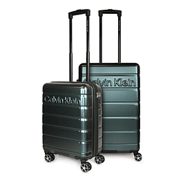 Pack 2 maletas Epic S cabina 10kg + mediana 18kg verde Calvin Klein