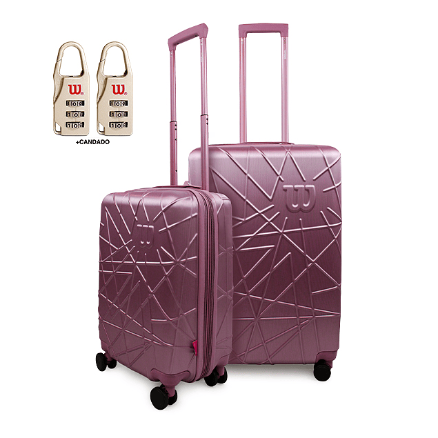 Pack Maletas East Coast S+M Rosa