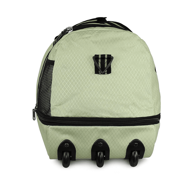 Bolso tipo Mochila con ruedas + Candado Challenger verde